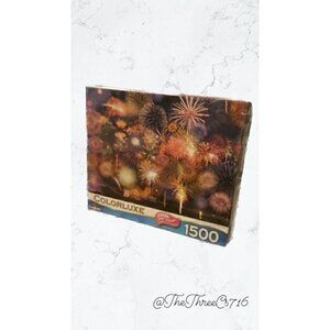 Colorluxe 1500 Piece Firework Puzzle New in Original Plastic NWT